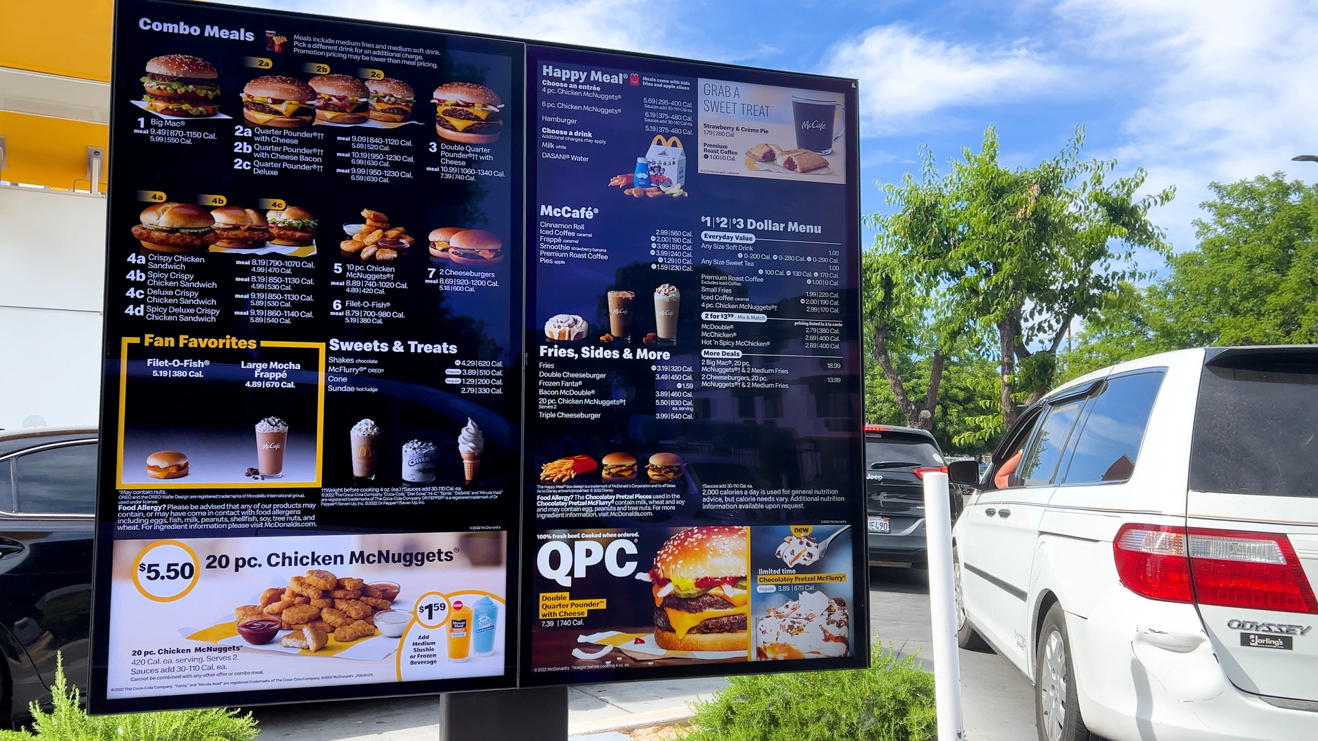 custom outdoor menu board